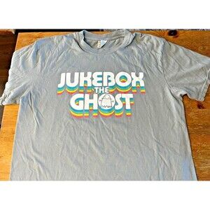 Jukebox The Ghost T-Shirt D.C. Indie Rock Power Pop Band Shirt Size L Rare HTF